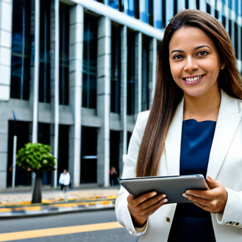 Business Networking Event in Lisbon**

"A professional networking event in Lisbon, Portugal. Businesspeople in modest business attire are shaking hands and exchanging cards. The background shows a modern conference center with Portuguese flags. Fully clothed, appropriate content, safe for work, professional, perfect anatomy, natural proportions, vibrant colors, high quality."

**