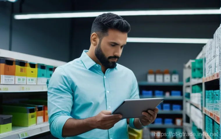 무역 업무를 위한 스프레드시트 활용법 - **Prompt:** A diverse team of three business professionals (two women and one man, all dressed in pr...